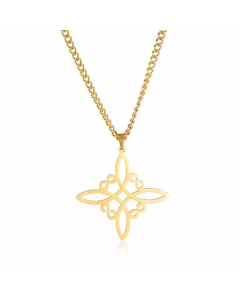 Simple Style Irregular Knot Stainless Steel Titanium Steel Plating Pendant Necklace
