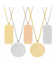 Hip-Hop French Style Symbol Stainless Steel Pendant Necklace_colorza_3