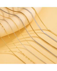 Simple Style Solid Color Stainless Steel Plating 18K Gold Plated Necklace_colorza_8
