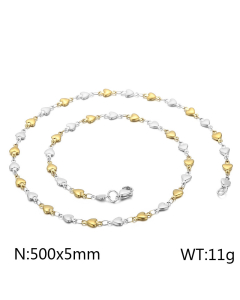 Elegant Simple Style Heart Shape Titanium Steel Polishing Necklace