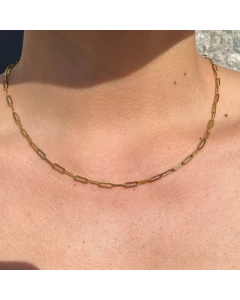 Vintage Style Solid Color Titanium Steel Plating Necklace_colorza_4