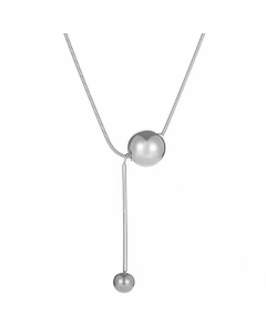 Wholesale Stainless Steel Necklace Cross Infinity Heart Shape Hollow Out Inlay Crystal Rhinestones Zircon Necklace-Steel Color-07