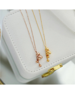 Elegant Lady Simple Style Gourd Titanium Steel Plating Pendant Necklace_colorza_4