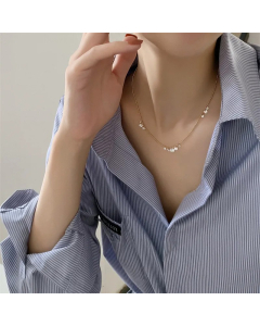 Elegant Lady Geometric Titanium Steel Necklace