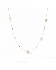 Modern Style Oval Butterfly Titanium Steel Plating 18K Gold Plated Pendant Necklace