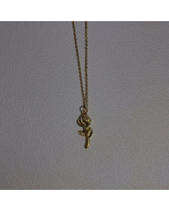 Simple Style Flower Butterfly Titanium Steel Plating Pendant Necklace