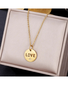 Colorza Heart Shape Butterfly Rabbit Stainless Steel Tassel Plating Inlaid Artificial Pearls Zircon Pendant Necklace
