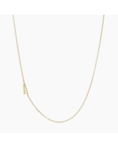 Letter A Stainless Steel Titanium Steel Plating 18K Gold Plated Necklace