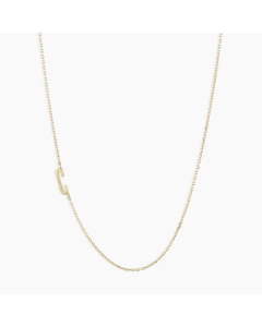 Letter C Stainless Steel Titanium Steel Plating 18K Gold Plated Necklace