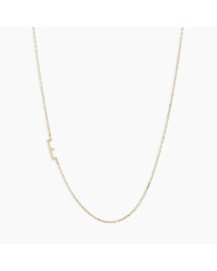 Letter E Stainless Steel Titanium Steel Plating 18K Gold Plated Necklace