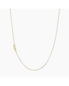 Letter G Stainless Steel Titanium Steel Plating 18K Gold Plated Necklace