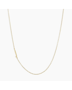 Letter J Stainless Steel Titanium Steel Plating 18K Gold Plated Necklace