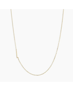 Letter L Stainless Steel Titanium Steel Plating 18K Gold Plated Necklace