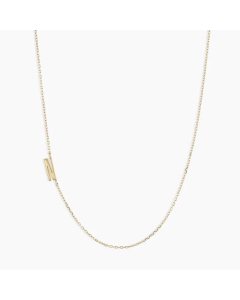 Letter N Stainless Steel Titanium Steel Plating 18K Gold Plated Necklace