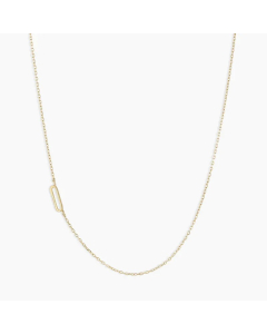 Letter Q Stainless Steel Titanium Steel Plating 18K Gold Plated Necklace