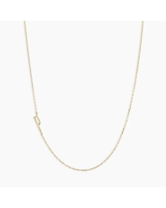 Letter P Stainless Steel Titanium Steel Plating 18K Gold Plated Necklace