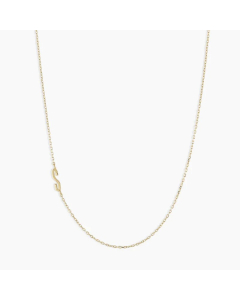 Letter S Stainless Steel Titanium Steel Plating 18K Gold Plated Necklace