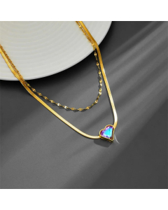 Sweet Inlay Necklace