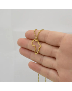 Basic Classic Style Map Stainless Steel Titanium Steel Pendant Necklace