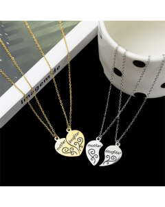 Casual Basic Classic Style Letter Heart Shape Titanium Steel Plating Pendant Necklace_colorza_2