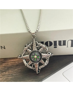 Casual Punk Clown Skull Titanium Steel Plating Pendant Necklace