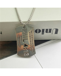 Casual Punk Clown Skull Titanium Steel Plating Pendant Necklace
