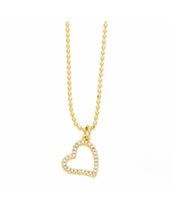 Simple Style Streetwear Cross Angel Heart Shape Titanium Steel Copper Plating Inlay Zircon 18K Gold Plated Pendant Necklace