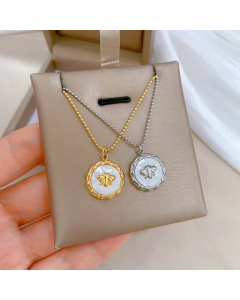 Simple Style Geometric Titanium Steel Plating Gold Plated Pendant Necklace