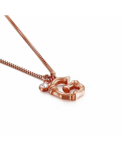 Simple Style Letter G Titanium Steel Patchwork Pendant Necklace