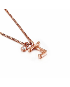 Simple Style Letter J Titanium Steel Patchwork Pendant Necklace