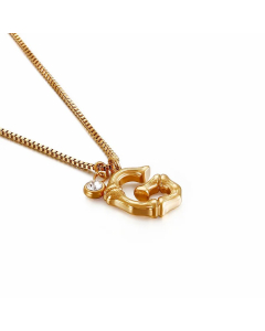 Simple Style Commute Letter G Titanium Steel Patchwork Necklace