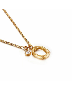 Simple Style Commute Letter O Titanium Steel Patchwork Necklace