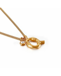 Simple Style Commute Letter Q Titanium Steel Patchwork Necklace