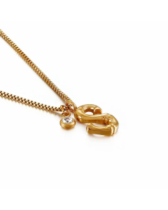 Simple Style Commute Letter S Titanium Steel Patchwork Necklace