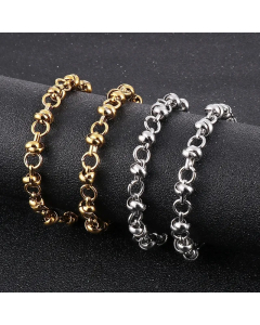 Hip-Hop Rock Solid Color Stainless Steel Necklace_colorza_4