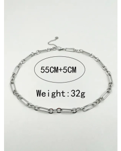 Casual Commute Round Oval Stainless Steel Polishing Necklace