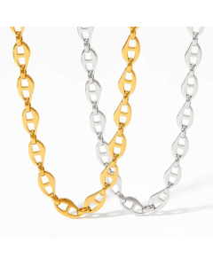 Classic Style Geometric Stainless Steel Titanium Steel Plating 14K Gold Plated Necklace_colorza_2