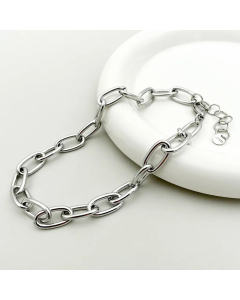 Hip-Hop Geometric Stainless Steel Polishing Plating Gold Plated Necklace