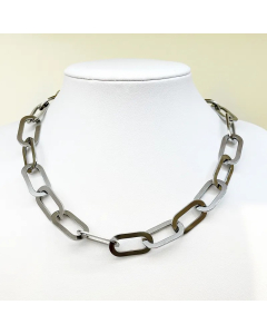 Hip-Hop Geometric Stainless Steel Polishing Plating Gold Plated Necklace