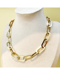 Hip-Hop Geometric Stainless Steel Polishing Plating Gold Plated Necklace_colorza_4