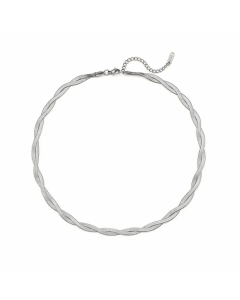 Simple Style Solid Color Stainless Steel Plating 18K Gold Plated Necklace
