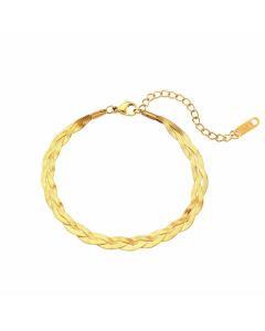 Simple Style Solid Color Stainless Steel Plating 18K Gold Plated Necklace