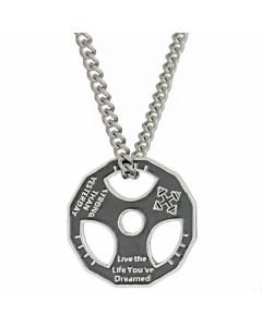 Sports Letter Stainless Steel Alloy Plating Pendant Necklace