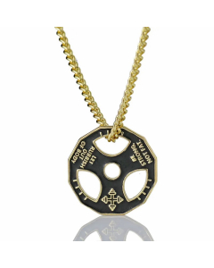 Sports Letter Stainless Steel Alloy Plating Pendant Necklace