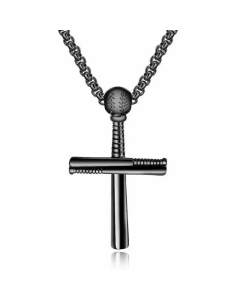 Hip-Hop Rock Streetwear Cross Stainless Steel Plating Pendant Necklace