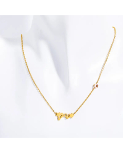 Vintage Style Simple Style Constellation Stainless Steel Titanium Steel Plating Inlay Birthstone Zircon 18K Gold Plated Pendant Necklace
