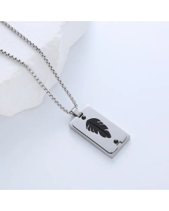 Casual Simple Style Cross Anchor Skull Stainless Steel Layered Carving Pendant Necklace