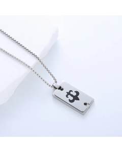 Casual Simple Style Cross Anchor Skull Stainless Steel Layered Carving Pendant Necklace
