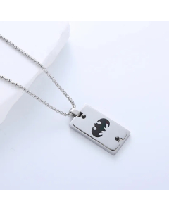 Casual Simple Style Cross Anchor Skull Stainless Steel Layered Carving Pendant Necklace