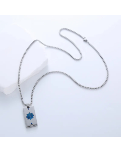 Casual Simple Style Cross Anchor Skull Stainless Steel Layered Carving Pendant Necklace
